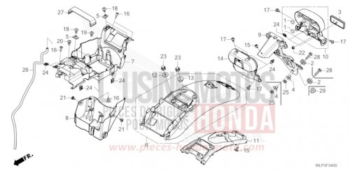 REAR FENDER CL500AS de 2025
